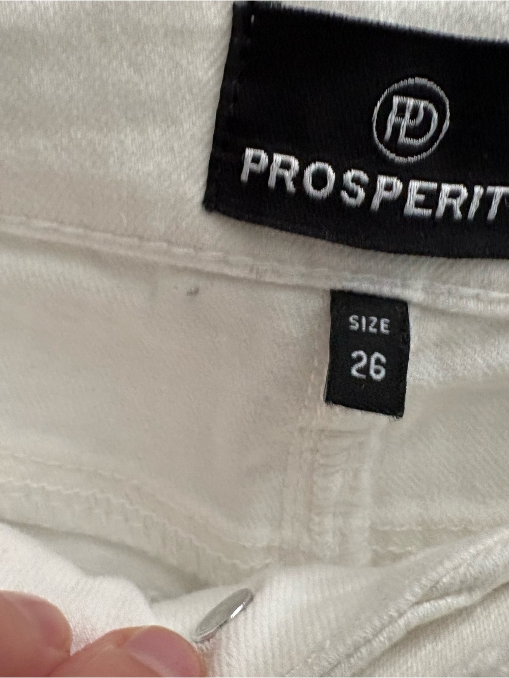 Prosperity Ivory Floral Embroidered Flare Jeans with vintage feel boho style - Picture 6 of 6